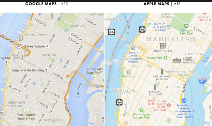 Google Maps Vs Apple Maps Comparing Features Graphics And Functions