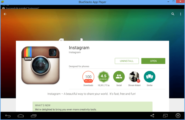 how to download photo from instagram bluestacks