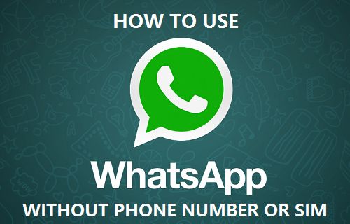 how does whatsapp work without sim on wifi